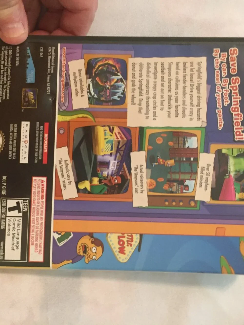 Nintendo simpsons hit